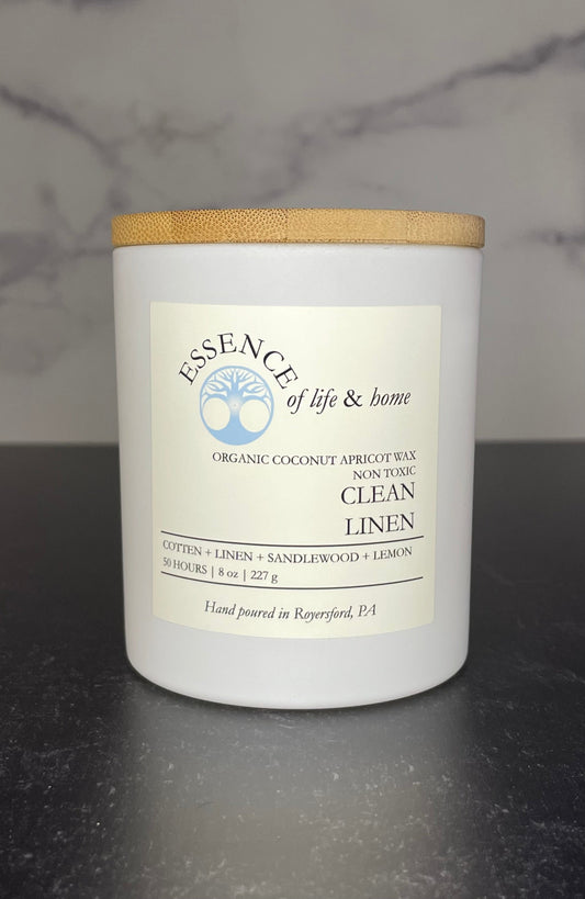 Clean Linen | 8oz Candle