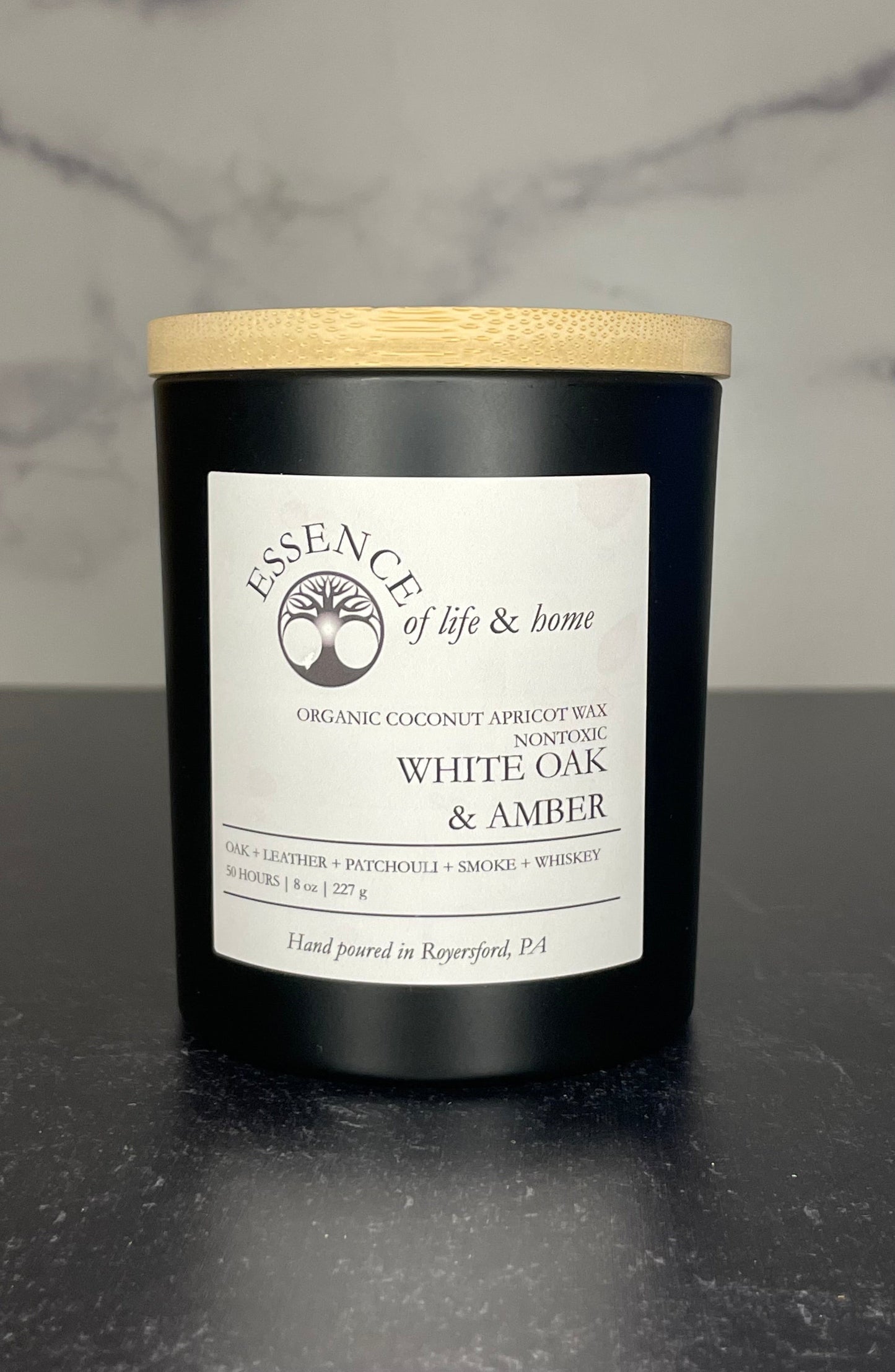 White Oak & Amber | 8oz Candle